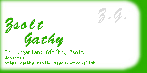 zsolt gathy business card